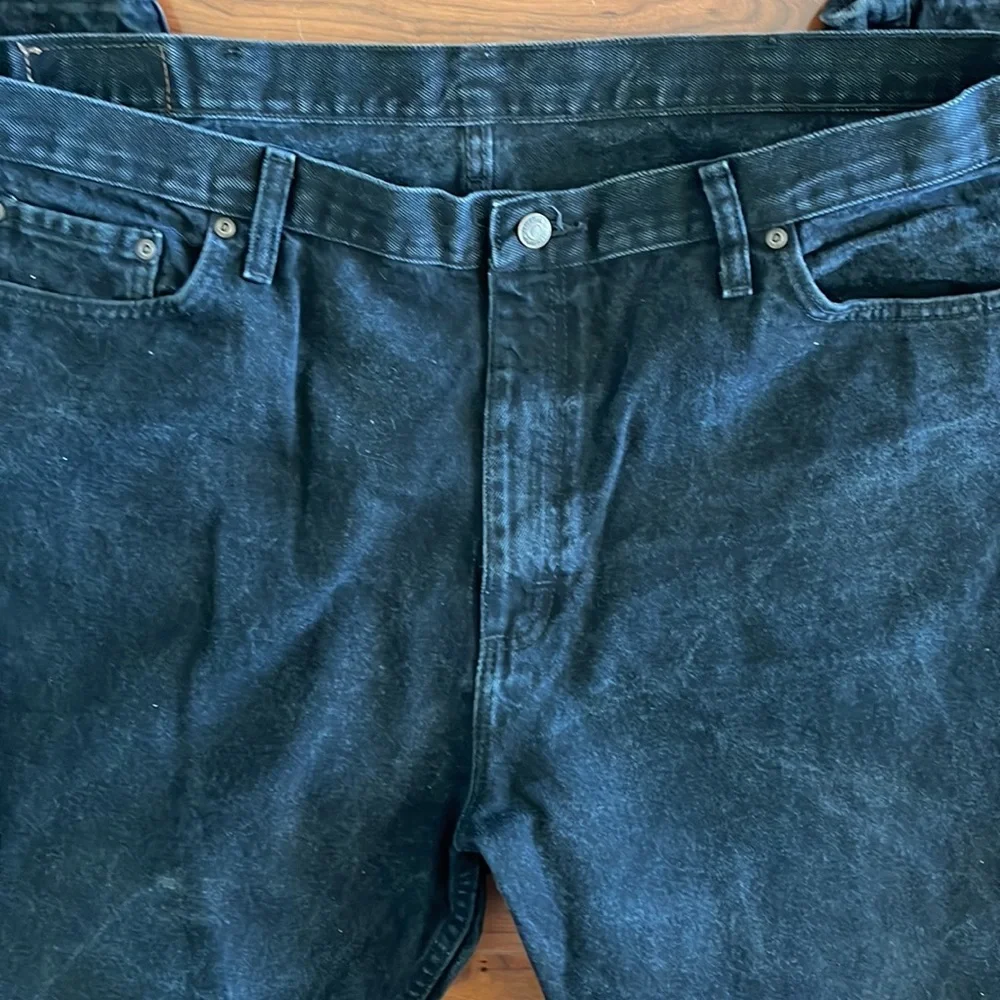 COPY - Wrangler Black Denim Straight Leg Jeans
